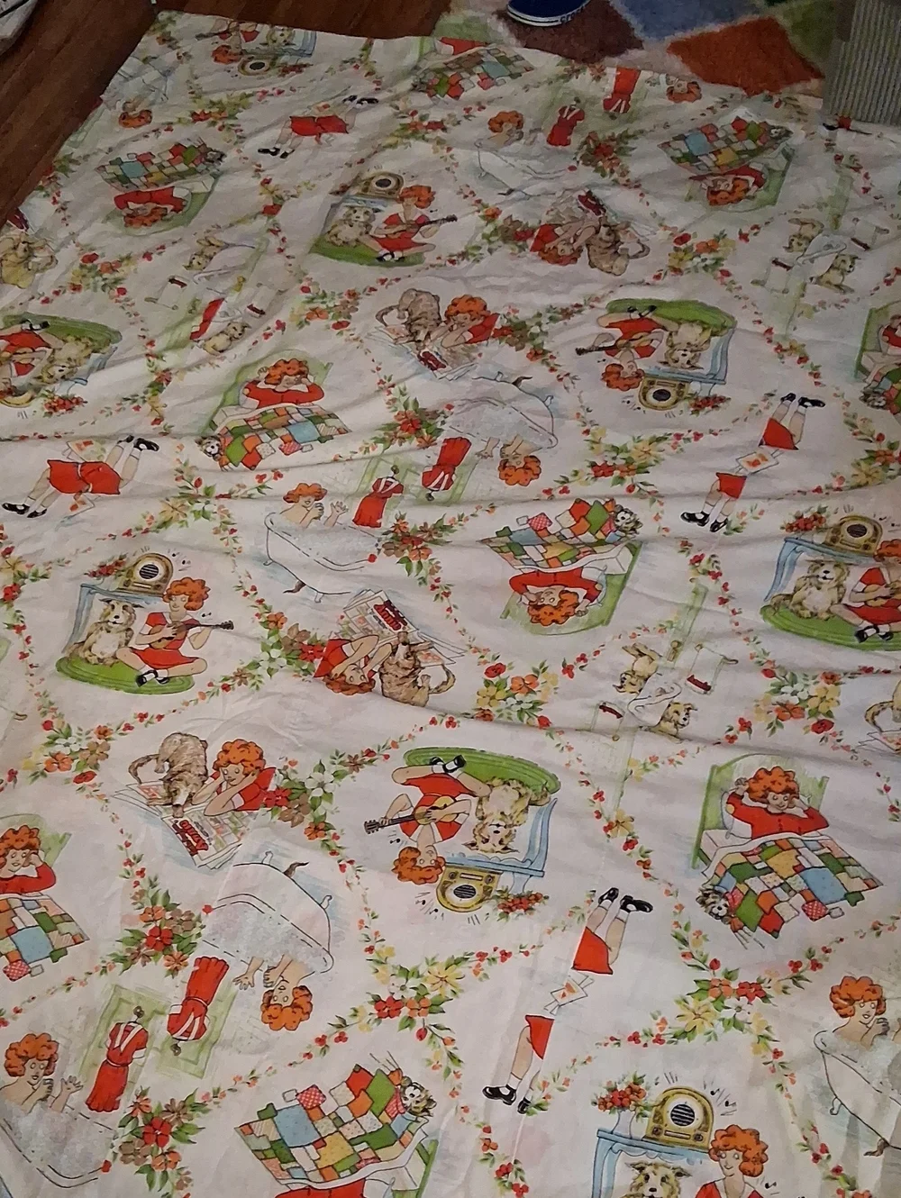 Vintage Little Orphan Annie Full Size Duvet Cover!!! Excluded From Sale